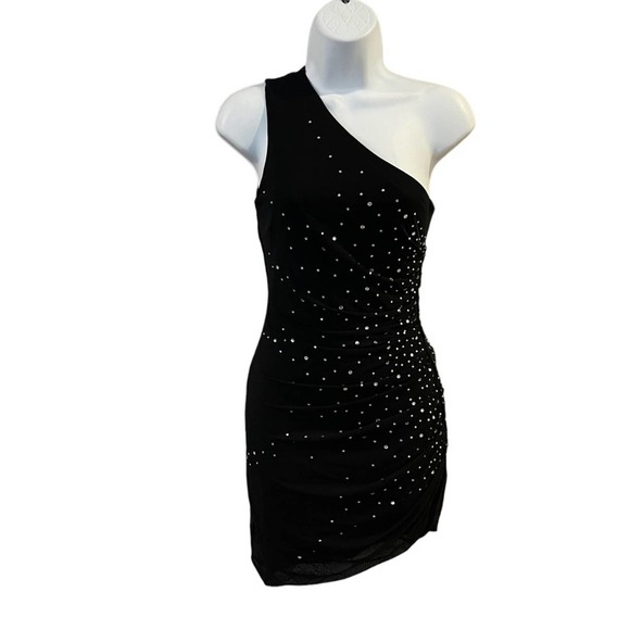 NBD Mila Embellished Mini Dress in Black Small - Picture 4 of 13